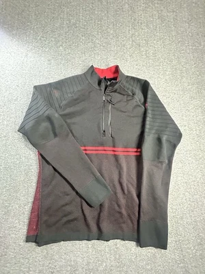 Smartwool Pullover Mens XXL Red Merino Tech 1/4 Zip Performance Biking Jacket - Image 1 of 4
