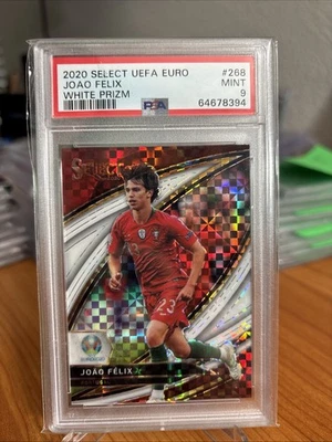 2020 Panini Select UEFA Euro Joao Felix White Prizm /60 PSA 9 - Image 1 of 3