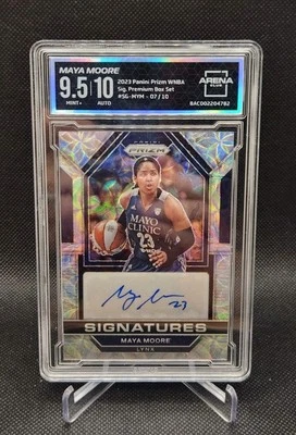 2023 Panini Prizm WNBA Maya Moore Premium Scope Prizm Auto /10 Arena Club 9.5 - Image 1 of 2