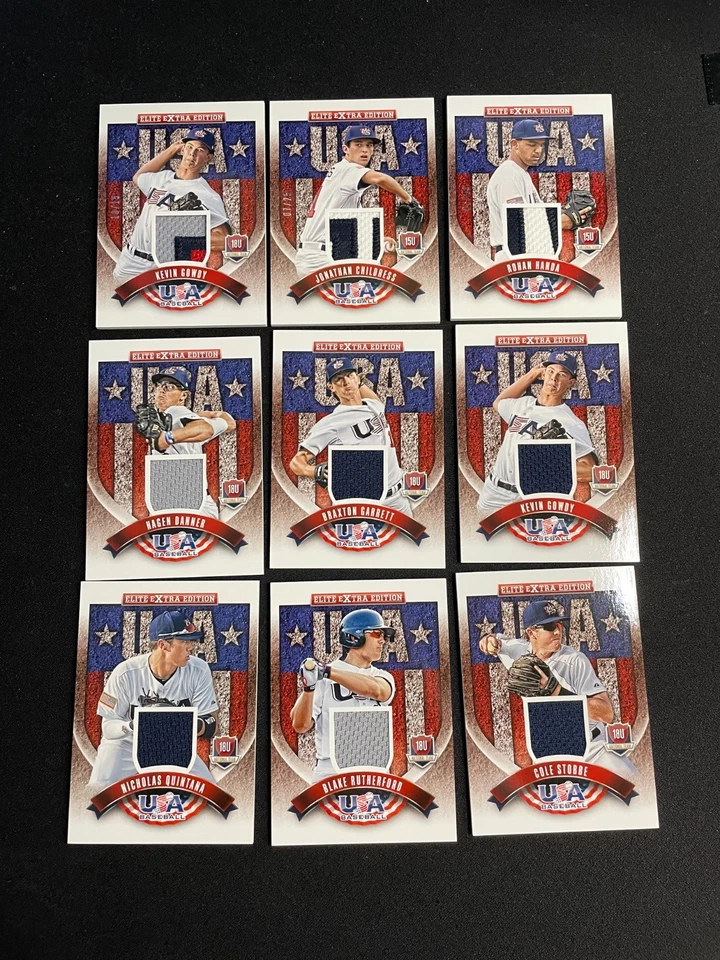 (19x) Lot - 2015 Panini Elite Extra Edition USA Baseball Relics  - Image 1 of 4