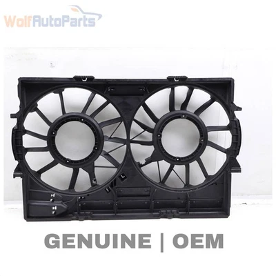 2011-2018 AUDI A8 QUATTRO - Radiator Electric FAN COWL / Housing 4H0121003M - Image 1 of 4