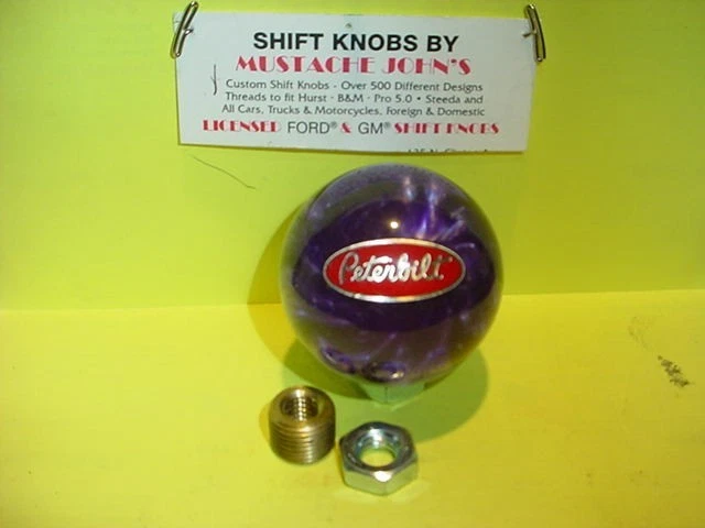 Peterbilt Logo Grande Perilla de Cambio Personalizada 2" (Perla Púrpura) Foto 1 de 1