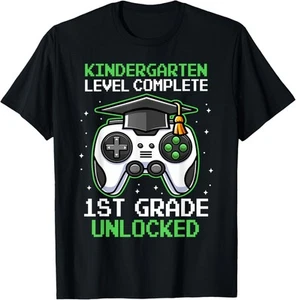 Kindergarten Graduación 1er Grado Desbloqueado Jugador Niños Niños Camiseta Sudadera con Capucha - Imagen 1 de 18