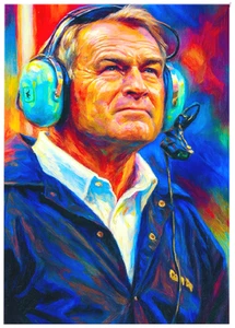 CHUCK NOLL * ACEO personalizado * novedad divertida * PITTSBURGH STEELERS * tarjeta de arte * ATC - Imagen 1 de 2