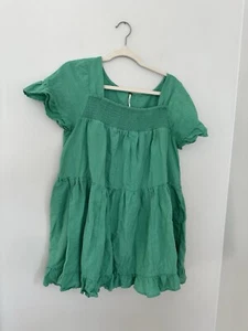 Free People Sadie Tunic Top Womens Size M Boho Sea Foam Green - Picture 1 of 6