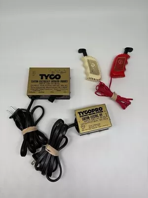 Vintage Tyco Pro Electric Racing Lot (4) Controllers & Transformers 899V/608R - Image 1 of 4