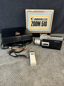 Vintage Canon Auto Zoom 518 Super 8 Camera, Clean Original Case, Runs - Picture 1 of 24