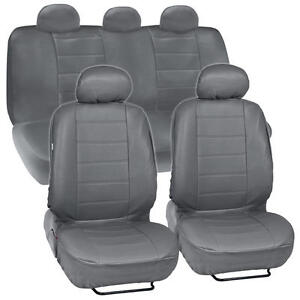 ProSyn Gray Leather Auto Seat Cover for Ford Fusion Full Set Car Cover