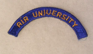 WWII AAF AIR UNIVERSITY TAB EMBROIDERED COTTON CUT EDGE - Picture 1 of 2