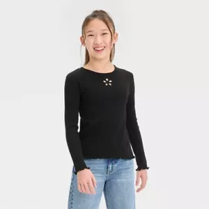 Camiseta manga larga para niñas Art Class negra margarita talla XL - Imagen 1 de 1