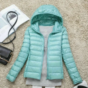 Plus Size Womens Winter Quilted Puffer Coat Hooded Ultralight Padded Down Jacket - Picture 1 of 27