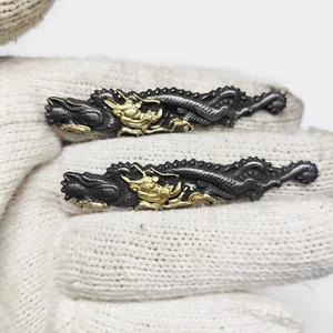 Brass Dragon Menuki For Japanese Samurai Sword Katana - Picture 1 of 5