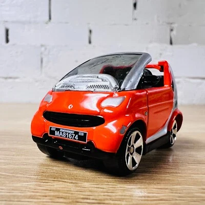 Smart Fortwo Coupe Cabrio Convertible Orange Black MB561 Superfast 2005 - Image 1 of 4