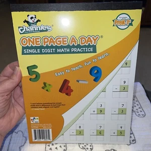 Math One 1️⃣ Page 📄 a Day Double Digit Math Practice Workbook. New 🆕! PreK-1St - Picture 1 of 12