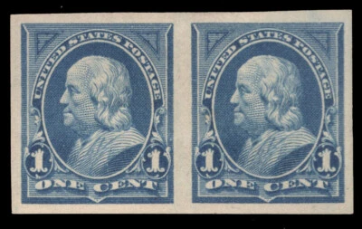 MOMEN: US STAMPS #264P5 PLATE PROOF PAIR IMPERF MINT OG H XF PF CERT LOT #73376 - Image 1 of 4