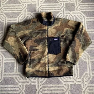 Patagonia Classic Retro-X Fleece Jacket Mens XS Camo Brown Green 23056 NWT - Picture 1 of 6