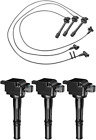 Set of 3 Ignition Coil Pack and Wire Set Compatible with Toyota T100 Tacoma 4Run