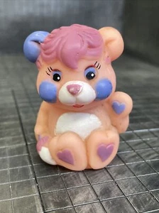 1986 VINTAGE Popples PINK PARTY POPPLE PLASTIC FINGER PUPPET 2" Toy - Picture 1 of 3