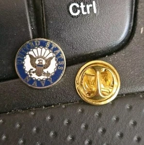 US Navy Logo Pin 1/2” Vest Hat / Lapel Pin Tie Tac - Picture 1 of 2