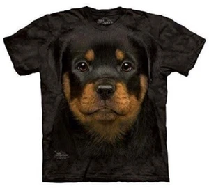 Rottweiler Puppy Metzgerhund German Cute Animal Dog Cotton Mountain T-Shirt 2X - Picture 1 of 3