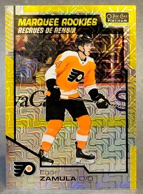 2020-21 O-Pee-Chee Platinum Yellow Traxx #170 Egor Zamula 208/249 - Image 1 of 2