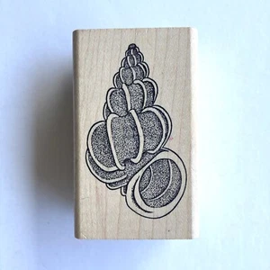 New Judikins - ORNATE SHELL - Wood Mounted Rubber Stamp - Picture 1 of 5