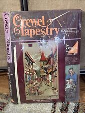 Crewel Tapestry Kit 3002 Swiss Village Opened Complete Kit 24” x 42”