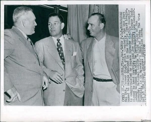 1950 WirePhoto Sports Mel OTT Joe Gordon Rogers Hornsby Baseball FL Men 8x10 - Picture 1 of 2