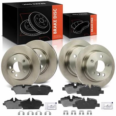 12x Rotores de freno de disco y pastillas de freno de cerámica para Mini Cooper 2015-2018 delanteros y traseros Foto 1 de 4