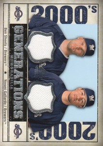 2008 UD SP Legendary Cuts Generation Dual Memblia #SG Ben Sheets/Yovani Gallardo