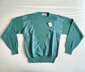 New Loris Azzaro Blue Sweater Size M New 55% Ramie 45% Cotton - Picture 1 of 9