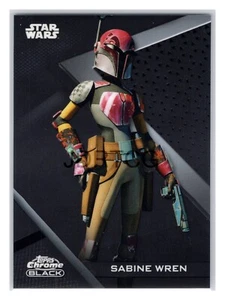Topps 2022 cromo negro #64 base Sabine Wren - Imagen 1 de 2