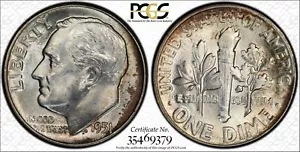 1951 Roosevelt Dime PCGS Classificato MS66 Toned - Foto 1 di 1