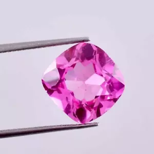 8.60 Ct Natural Royal Pink Ceylon Sapphire Cushion Cut Loose Gemstone Certified - Picture 1 of 6