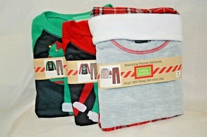 U PICK Matching Family SLEEPWEAR Pajamas PJ's Elf BOY Girl Plaid SZ SM & MED New - Picture 1 of 10