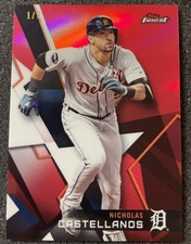 2018 Topps Finest  NICHOLAS CASTELLANOS  1/5 Red Refractor Phillies #120
