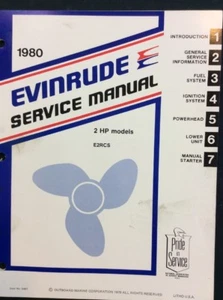 1980 Used Evinrude Service Manual # 5487 2 HP # 97 - Picture 1 of 6