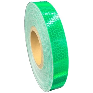 1" grün hochintensives reflektierendes Band HÜFTE Typ 4 Oralite Nikkalite Prismatic - Bild 1 von 9