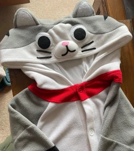SAZAC Tabby Cat Kigurumi - Comfortable and Cute Costume or Lounge Wear - Picture 1 of 5