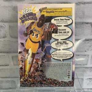 Laminated 1997-98 NBA Wrapper Rebound Magazine Print Ad Shaquille O'Neal - Picture 1 of 2