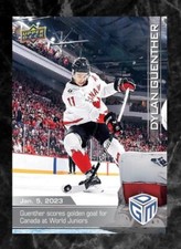 2023 Dylan Guenther Upper Deck Game Dated Moments World Juniors 4