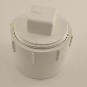 3" PVC Sewer Cleanout Adapter with Plug Pipe Fitting, PVC DWV Flush DWV Cleanout - Picture 1 of 4