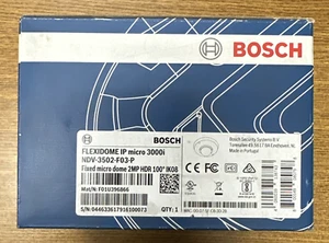 BOSCH NDV-3502-F03-P FLEXIDOME IP 3000I FIXED MICRO DOME CAMERA **NEW IN BOX** - Bild 1 von 4