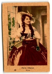 Juego de goma holandesa 1958 26-40 #40 Merle Oberon - Imagen 1 de 2