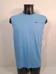 NIKE Running Miler Dri-FIT Chaleco Tanque Azul Turquesa Nuevo con Etiquetas Talla Mediana 235005-412 - Imagen 1 de 20