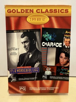 It’s A Wonderful Life/Charade Golden Classics 2 DVD Box Set - Region Free🎯 - Image 1 of 4