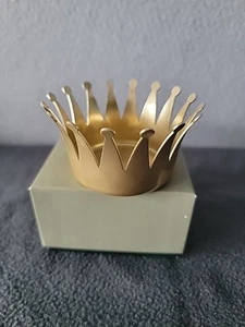Vintage seltene Hallmark Karten Gold Crown Company Hauptquartier Aschenbecher oder Kerzenhalter mit Box - Bild 1 von 7