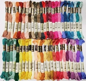 50 DMC 25 Embroidery Floss Lot of 50 Different Colors 3772 thru 3838 FULL Skeins - Picture 1 of 5