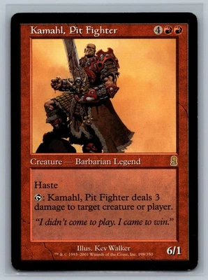 Magic The Gathering Odyssey Kamahl, Pit Fighter #198/350 MTG TCG CCG - Image 1 of 2
