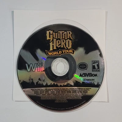 Guitar Hero: World Tour (Nintendo Wii, 2008) Tested - Working 100% Disc Only - Image 1 of 4